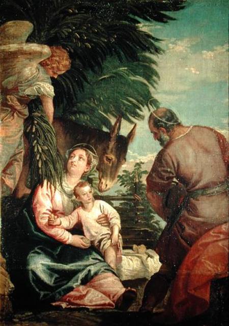 Rest on the Flight into Egypt van Veronese, Paolo (eigentl. Paolo Caliari)