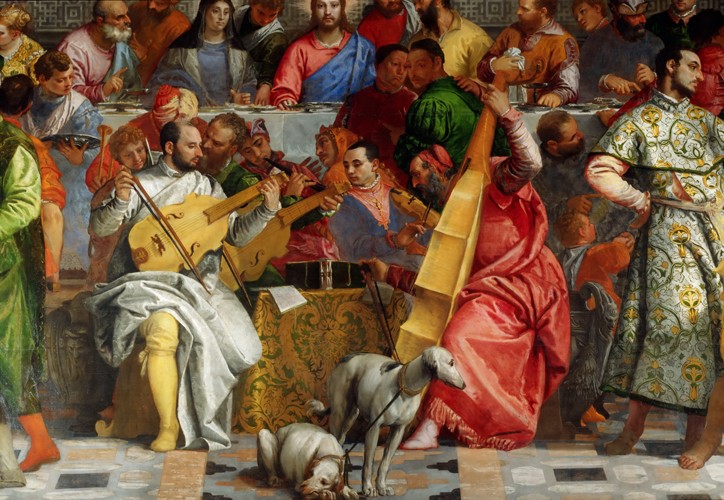 The Wedding Feast at Cana (Detail) van Veronese, Paolo (eigentl. Paolo Caliari)