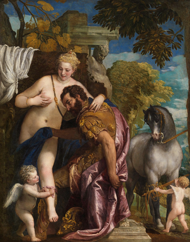 Mars and Venus United by Love van Veronese, Paolo (eigentl. Paolo Caliari)