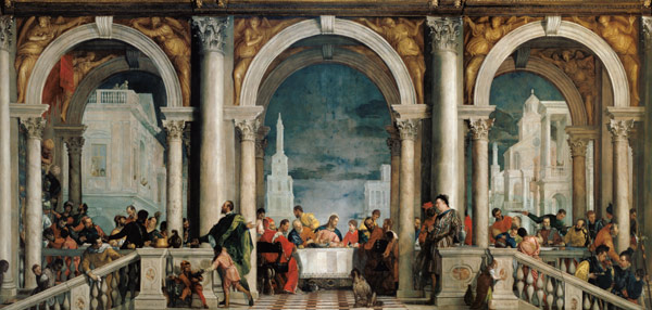 Gastmahl im Hause Levi. van Veronese, Paolo (eigentl. Paolo Caliari)
