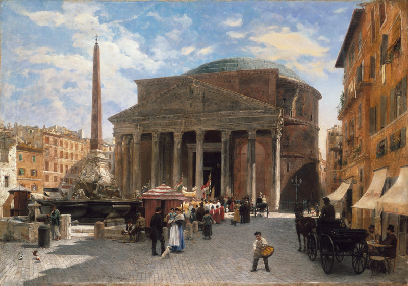 Das Pantheon in Rom. van Veronika Maria Herwegen-Manini