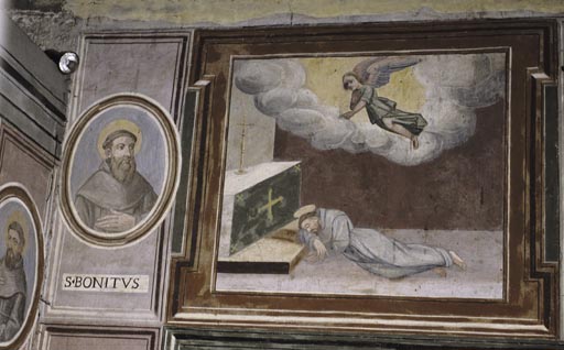 Dem Heilige Franziskus erscheint ein Engel van Vetralla Latium