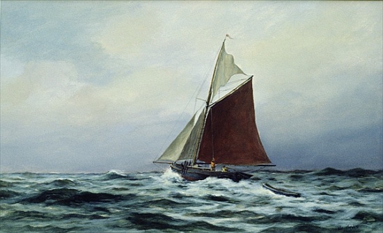 Making sail after a blow van Vic  Trevett