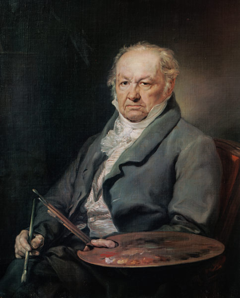 Der Maler Francisco José de Goya. van Vicente López y Portaña