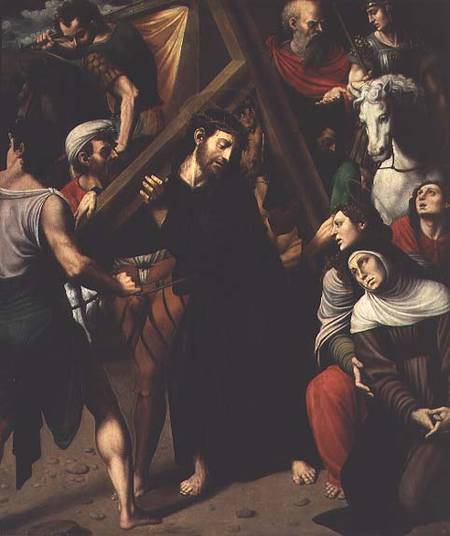 Christ Carrying the Cross van Vicente Masip