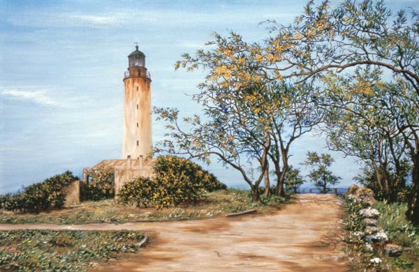 Lighthouse (oil on canvas)  van Victor  Collector