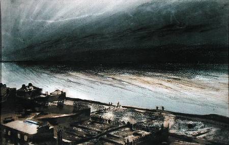 Marine-Terrace, Jersey, 1855 (charcoal, pencil and van Victor Hugo