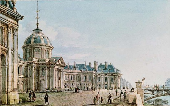 View of the College des Quatre Nations, Paris, c.1810 van Victor Jean Nicolle