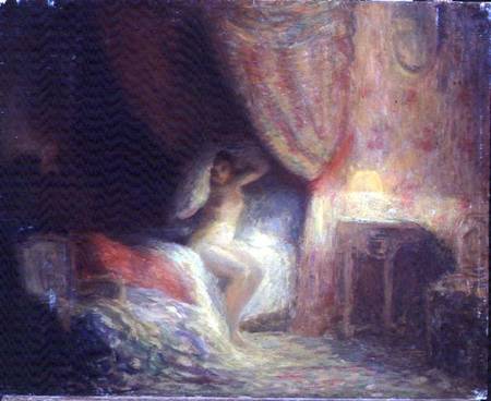Bedroom scene bathed in light van Victor Lecomte