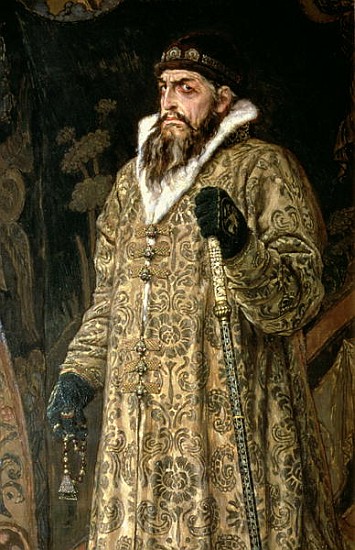 Tsar Ivan IV Vasilyevich ''the Terrible'' (1530-84) 1897 (detail of 89327) van Victor Mikhailovich Vasnetsov
