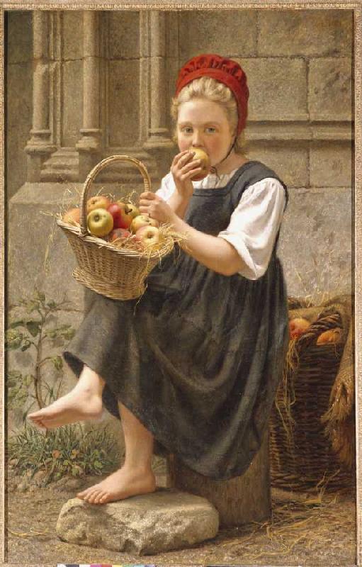 Das Apfelmädchen. van Victor Thirion