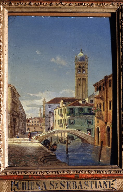 Views of Venice. The Church of San Sebastiano van Victor Vincent Adam