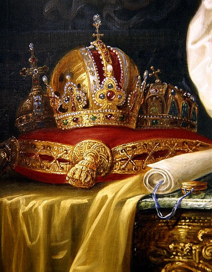 Detail from Franz Joseph I of Austria, c.1916 van Vienna Nedomansky Studio