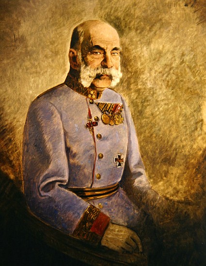 Franz Joseph I of Austria, c.1916 van Vienna Nedomansky Studio