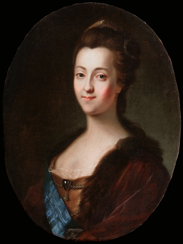 Portrait of Empress Catherine II (1729-1796) van Vigilius Erichsen