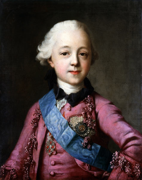 Portrait of Grand Duke Pavel Petrovich (1754-1801) van Vigilius Erichsen