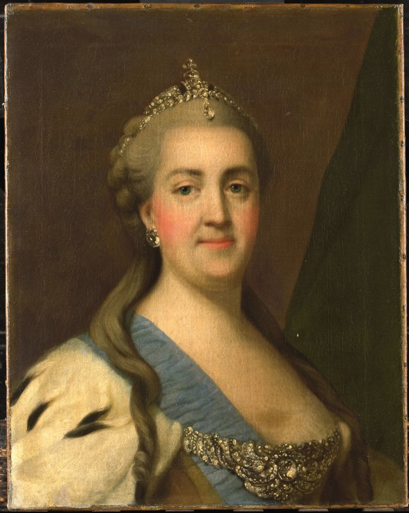 Portrait of Empress Catherine II (1729-1796) van Vigilius Erichsen