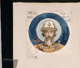 Saint Prince Michael of Chernigov (Study for frescos in the St Vladimir's Cathedral of Kiev)