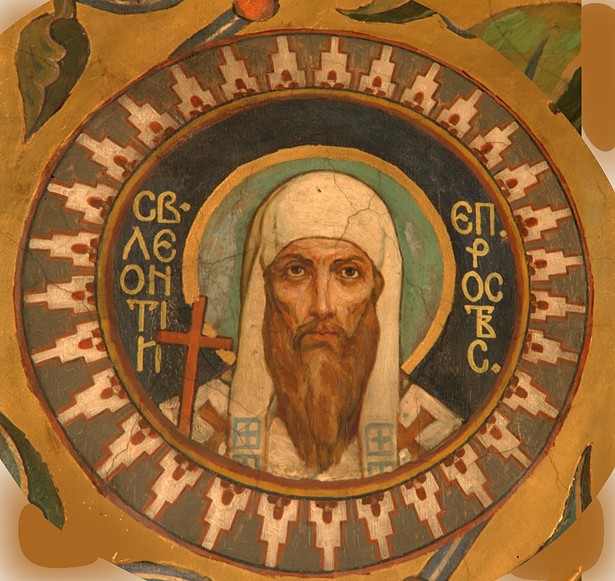 Saint Leontius of Rostov van Viktor Michailowitsch Wasnezow