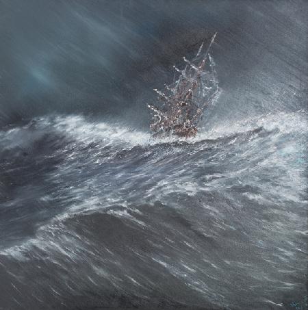 Beagle in a storm off Cape Horn (2) Dec.24th1832