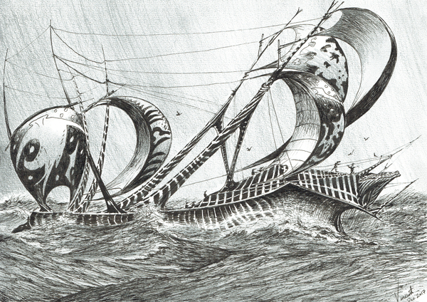 Storm creators Tyrrhenian Sea van Vincent Alexander Booth