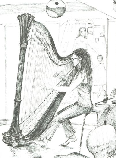 The Harpist 8th day cafe Manchester