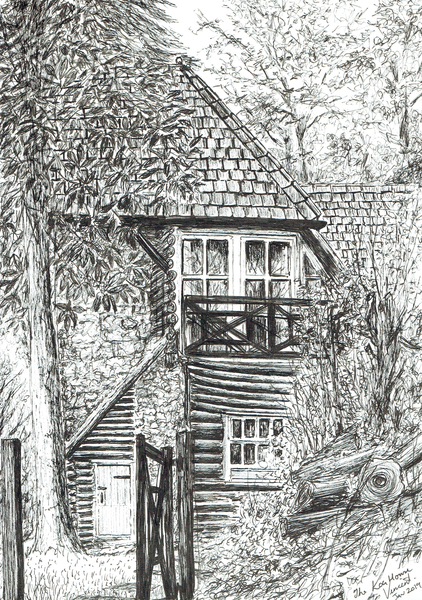 The Log House van Vincent Alexander Booth