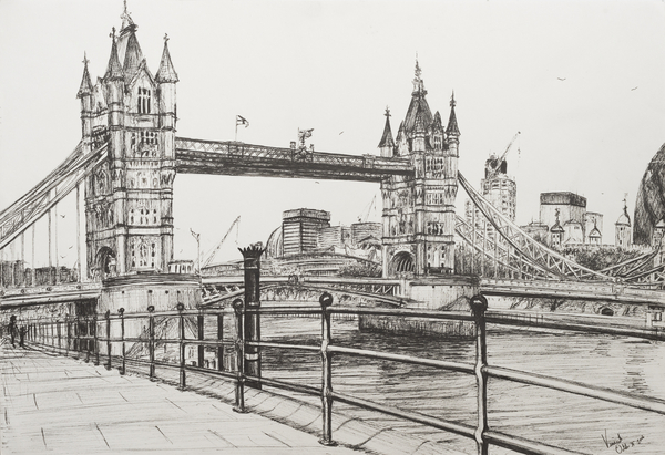 Tower Bridge London van Vincent Alexander Booth