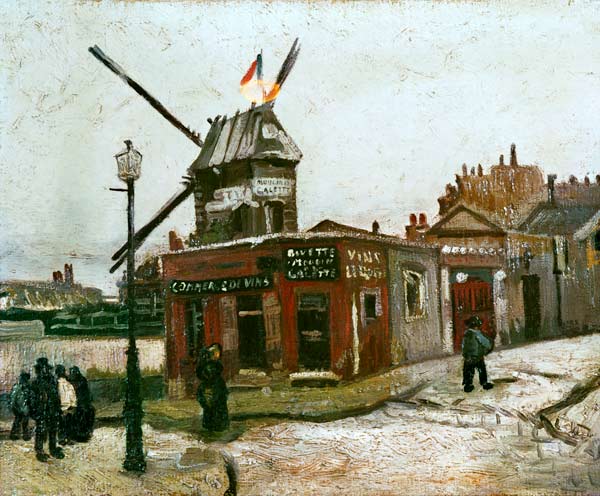 Die Mühle 'Le Radet' van Vincent van Gogh