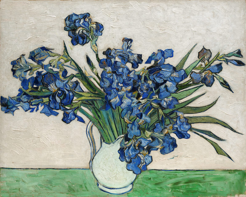 Vaas met Irissen van Vincent van Gogh