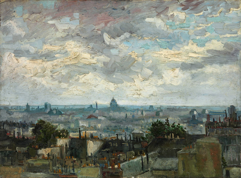 View of Paris van Vincent van Gogh