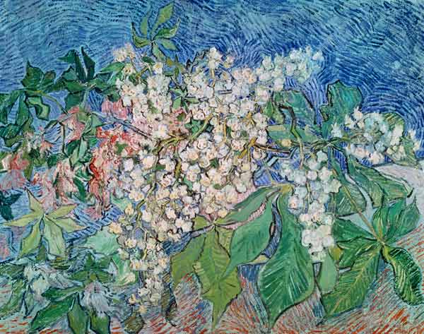 van Gogh / Blossoming Chestnut Branches van Vincent van Gogh