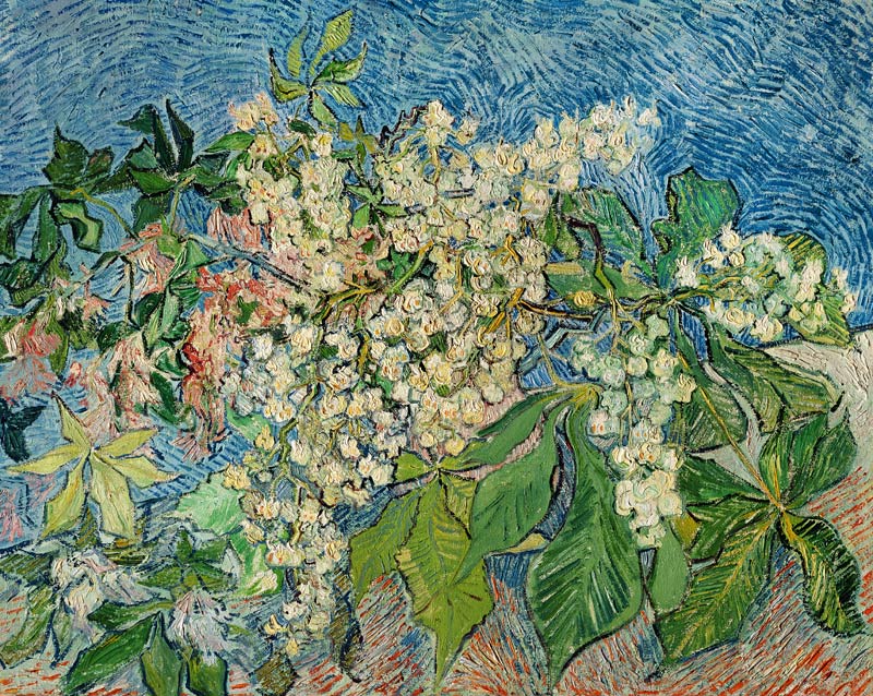 Blossoming Chestnut Branches van Vincent van Gogh