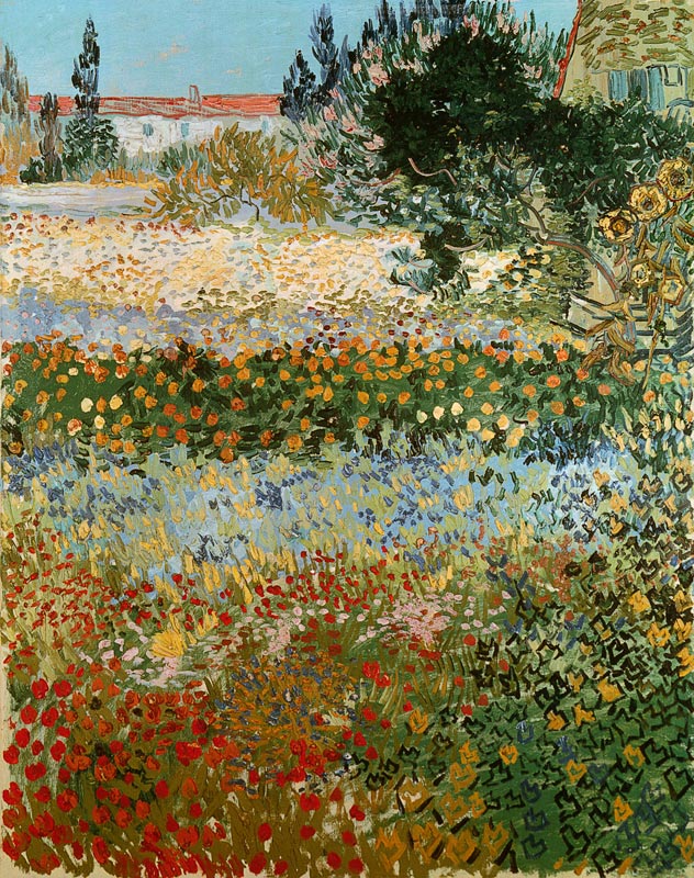 Bloementuin  - Vincent  van Gogh van Vincent van Gogh