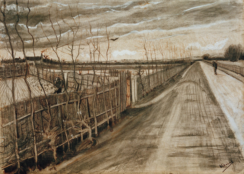 V.van Gogh, Country Road / Draw./ 1882 van Vincent van Gogh