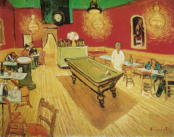 Het nachtcafe van Vincent van Gogh