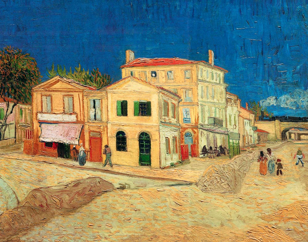 Het gele huis (Vincents huis) van Vincent van Gogh
