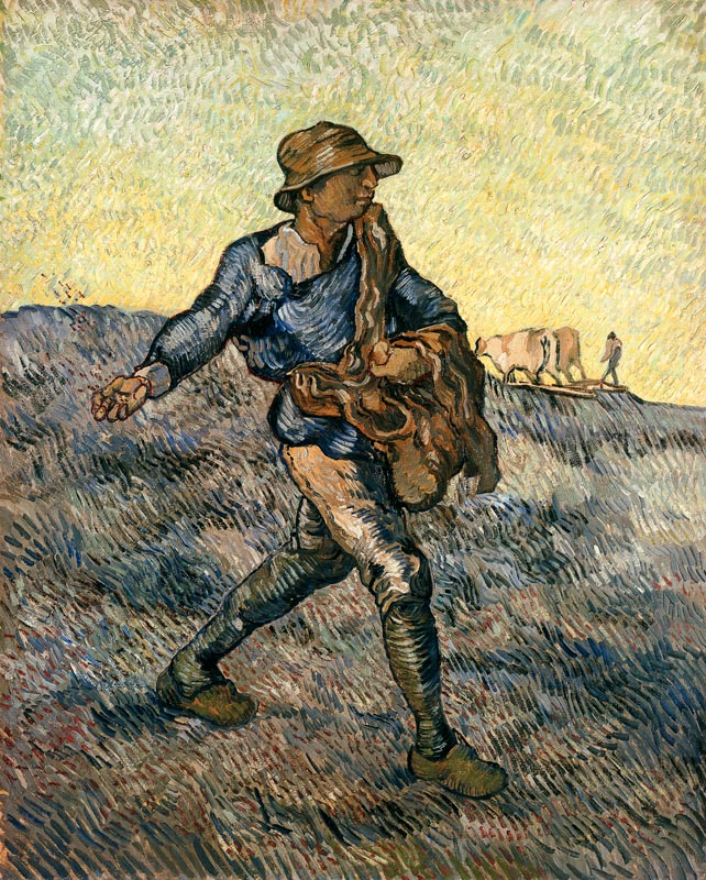 Der Sämann (nach Millet) van Vincent van Gogh