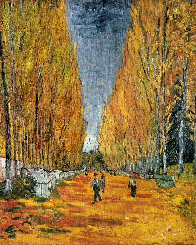 Les Alyscamps, Allee in Arles van Vincent van Gogh