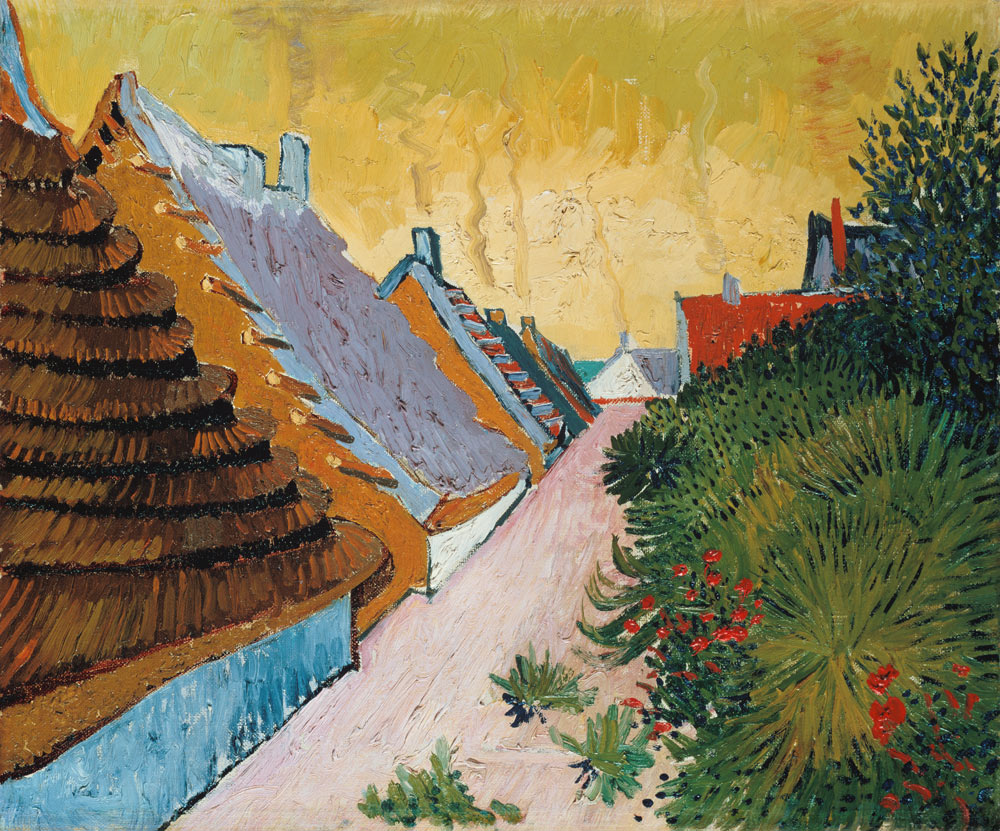 Gasse in Saintes- Maries van Vincent van Gogh