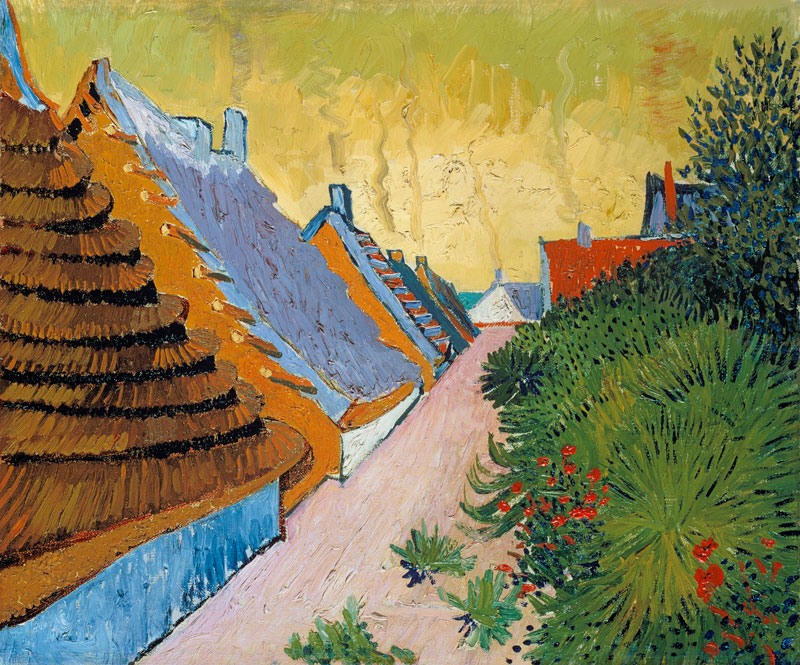 Farmhouses At Saintes-Maries,  Mas A Saintes-Maries van Vincent van Gogh