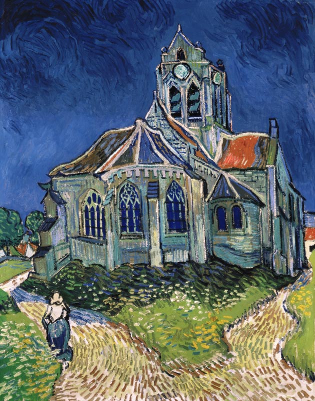 Kerk van Auvers van Vincent van Gogh