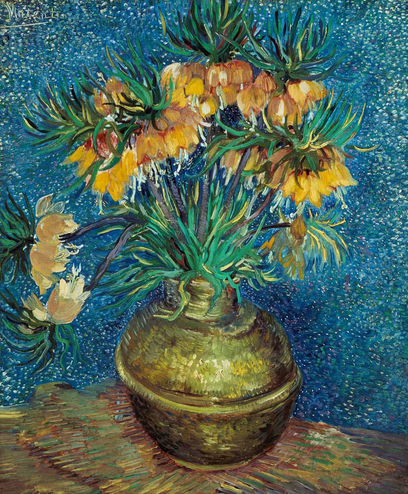 Keizerlijke kronen in een koperen vaas van Vincent van Gogh