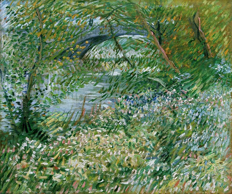 Les quais de la Seine, avec le pont de Clichy au printemps van Vincent van Gogh