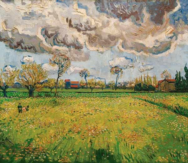V.van Gogh, Meadow (Arles) /Paint./1889 van Vincent van Gogh