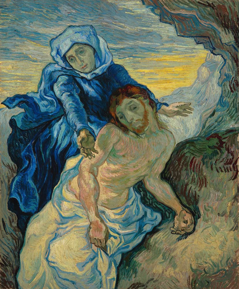 Van Gogh after E.Delacroix, Pietà van Vincent van Gogh