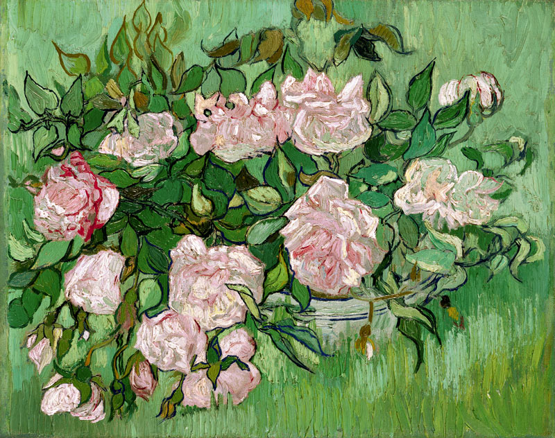 Pink Roses van Vincent van Gogh