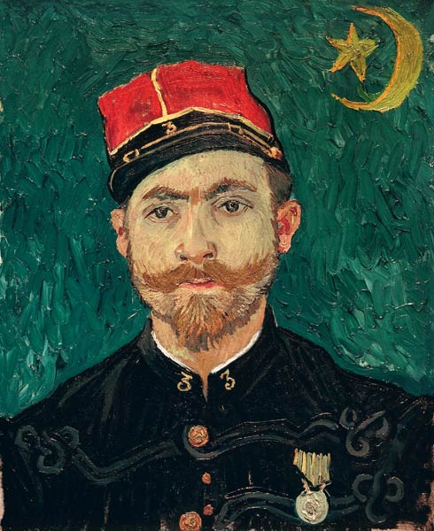 van Gogh / Portrait of Milliet / 1888 van Vincent van Gogh
