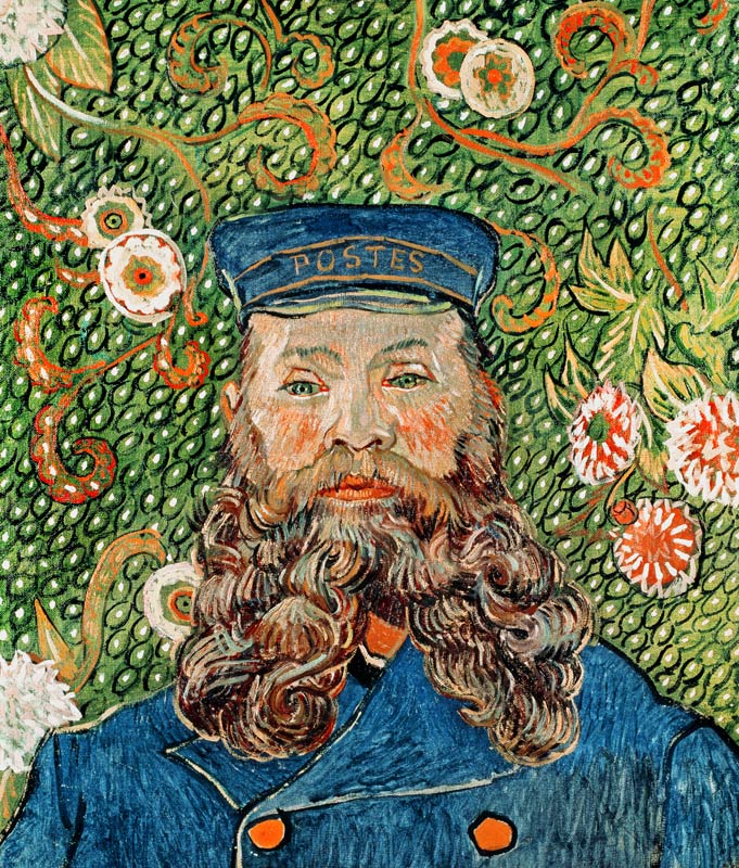 Portret van de postbode Joseph Roulin van Vincent van Gogh