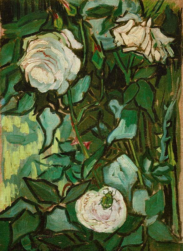 Roses and Beetle van Vincent van Gogh